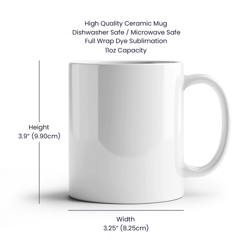 Personalized "It's Pronounced ..." white ceramic mug, 15 oz