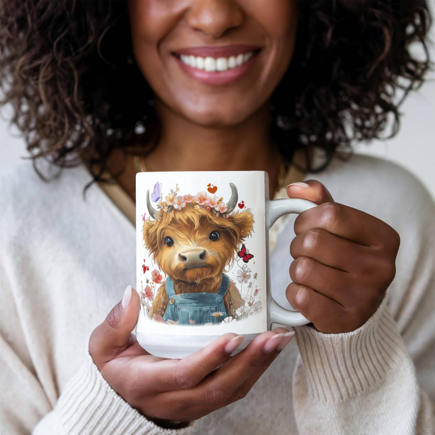 “Just a Girl Who Loves Highland Cows” Ceramic Mug, 11oz, 15 oz