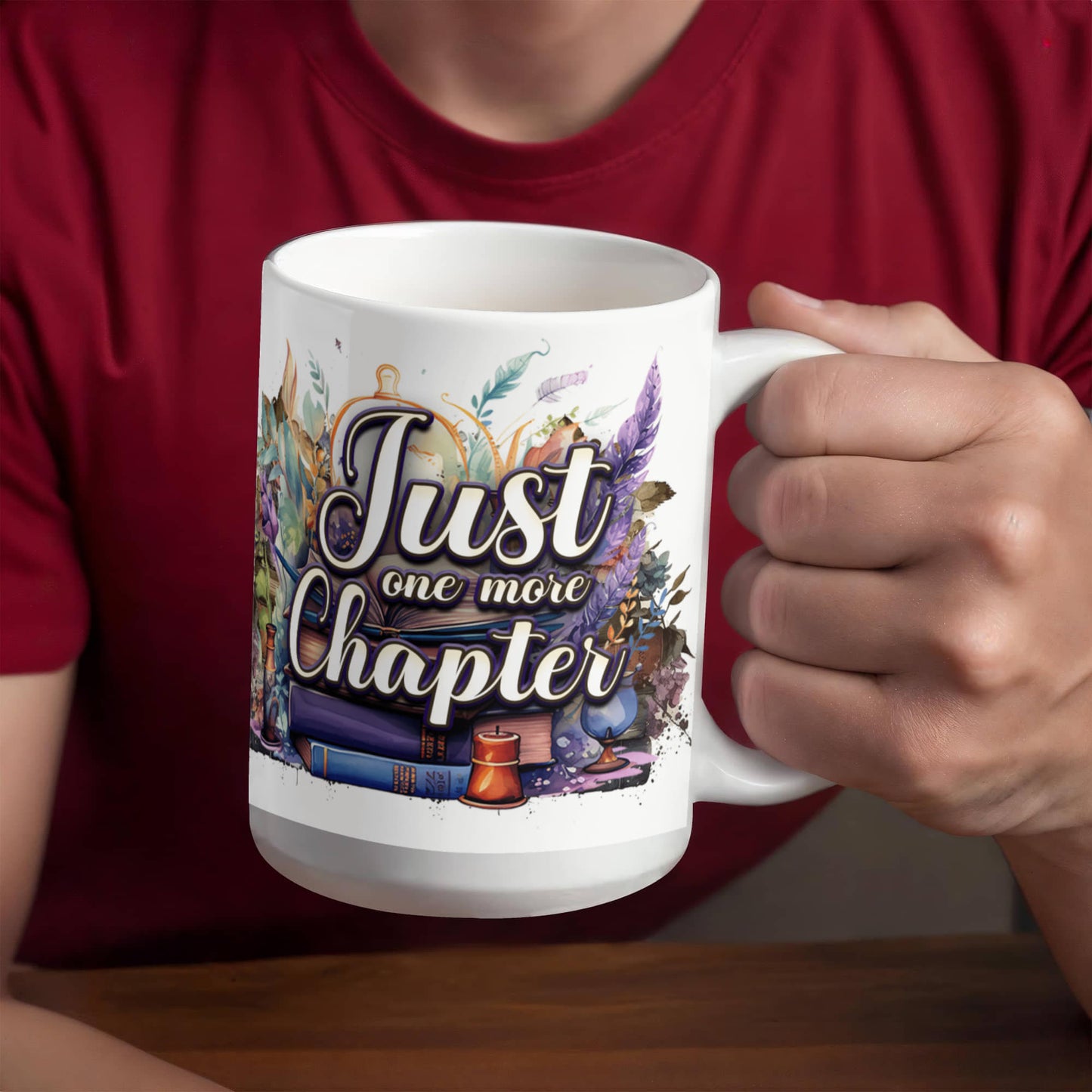 “Just one more Chapter” Ceramic Mug, 15 oz, 11 oz