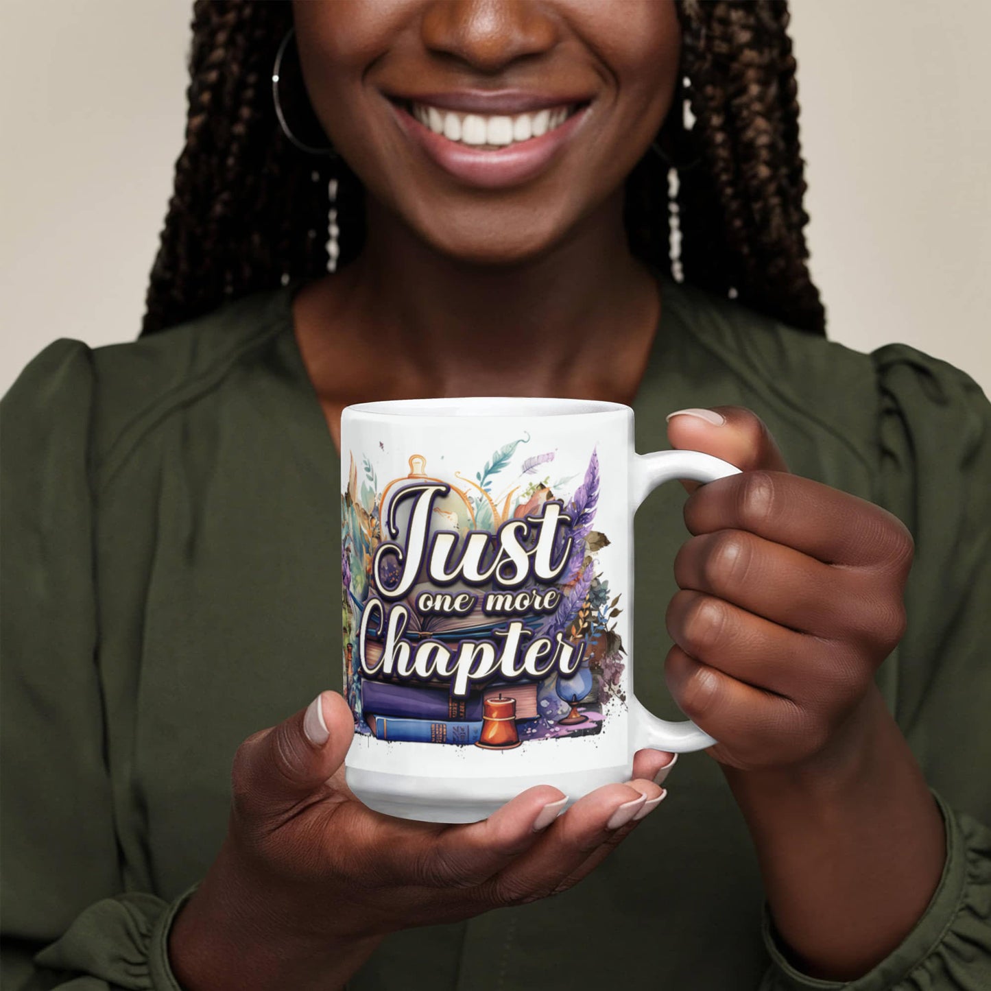 “Just one more Chapter” Ceramic Mug, 15 oz, 11 oz