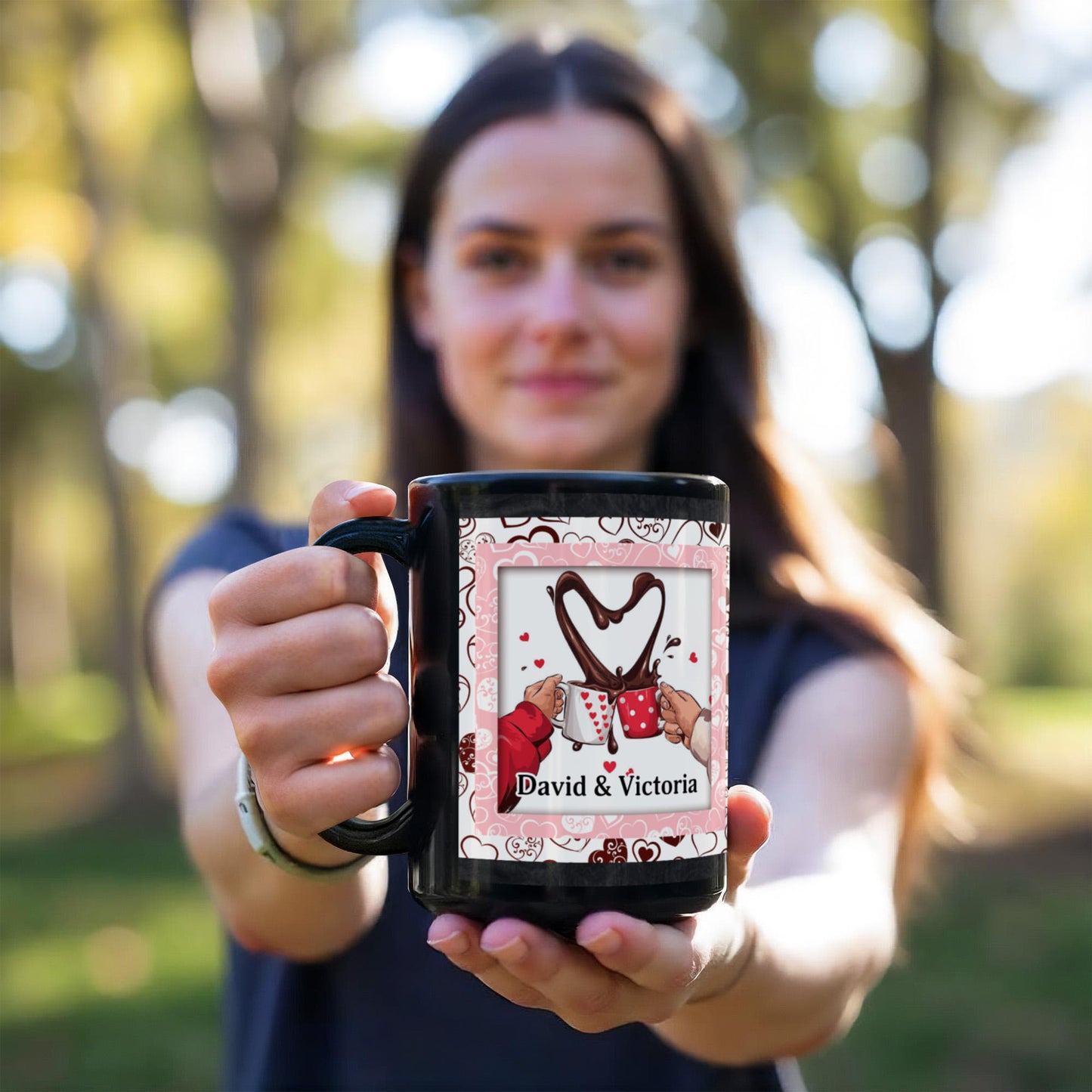 “Let's Have Coffee Together for the Rest of Our Lives” Personalized Ceramic Coffee Mug, 11 oz, 15 oz