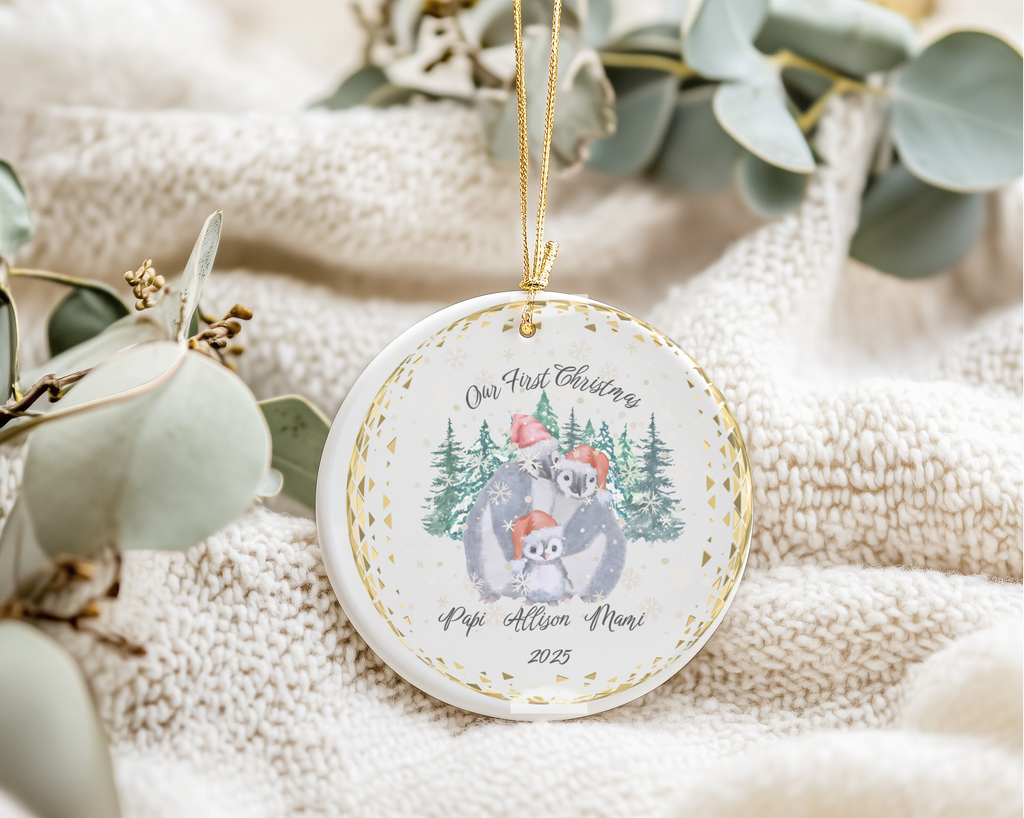 Personalized Christmas Ornament, Custom Ceramic Holiday Decoration, Unique Tree Decor, Memorable Gift Idea, Christmas Tree Keepsake