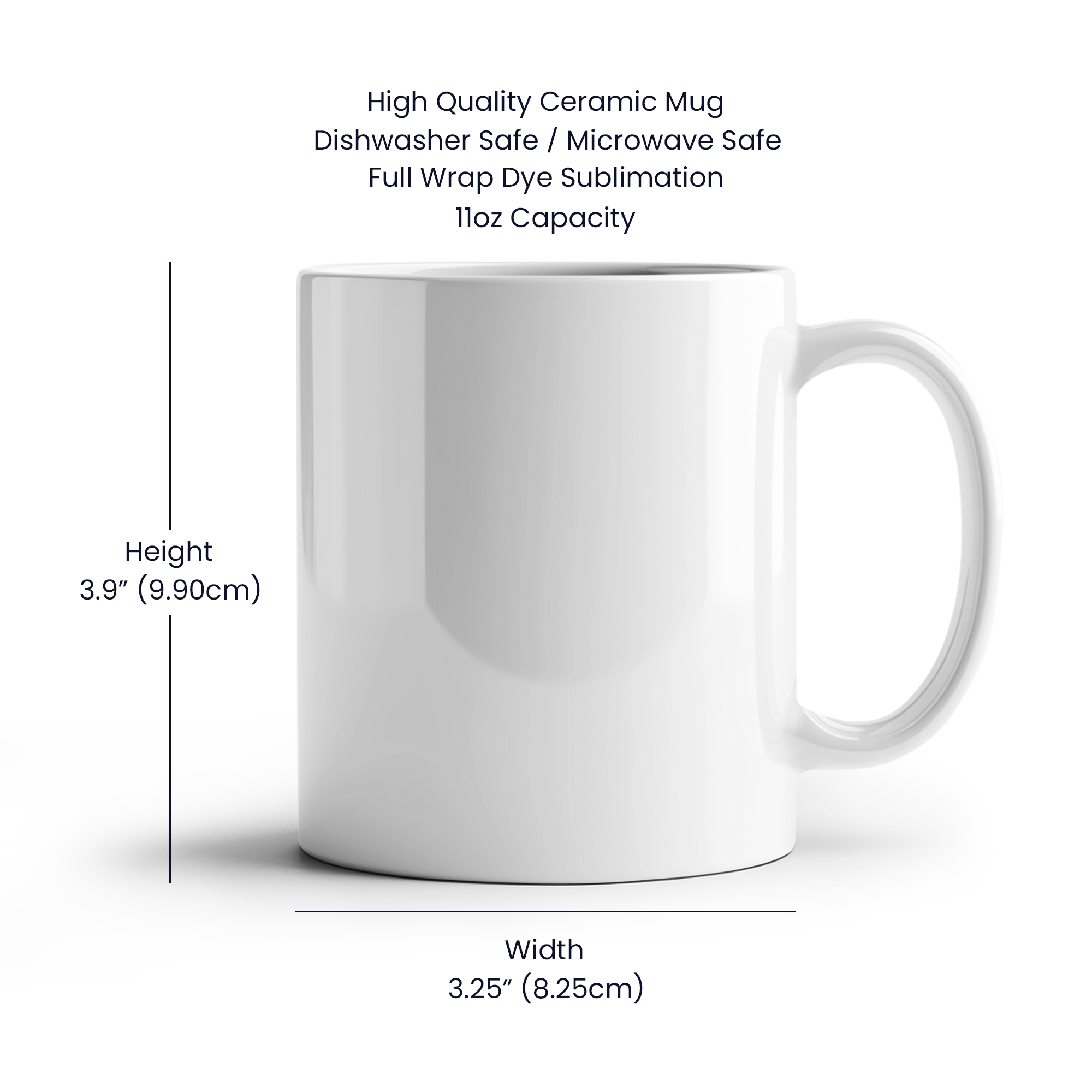 "Dogs Make Our Lives Complete" Personalized White Ceramic Mug, 11 oz, 15 oz