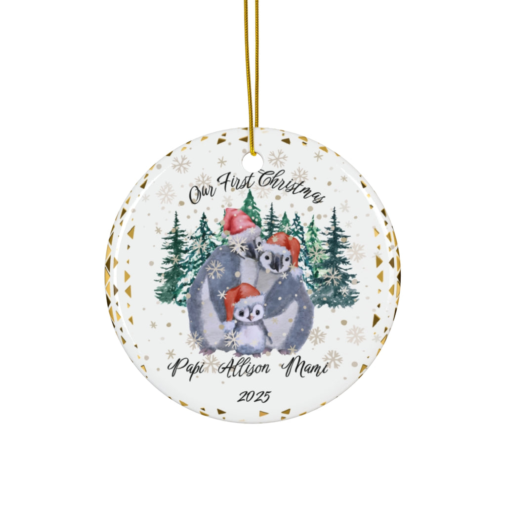 Personalized Christmas Ornament, Custom Ceramic Holiday Decoration, Unique Tree Decor, Memorable Gift Idea, Christmas Tree Keepsake