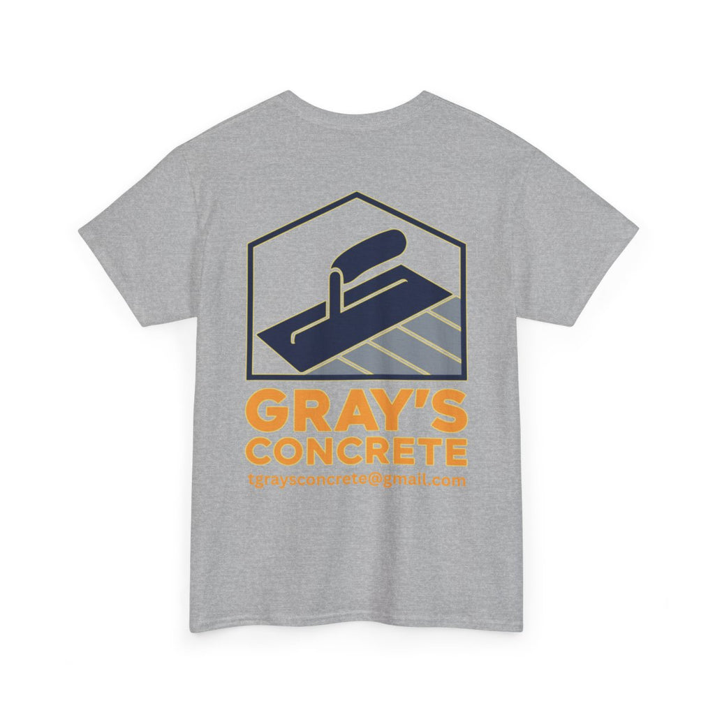 Personalized Concrete Construction Shirt, Custom Logo Tee, Heavy Cotton Workwear, Durable T-Shirt, Personalized Crew, Gift for Builders, Custom