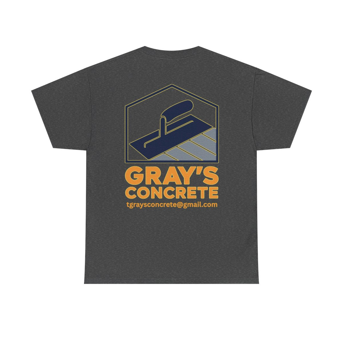 Personalized Concrete Construction Shirt, Custom Logo Tee, Heavy Cotton Workwear, Durable T-Shirt, Personalized Crew, Gift for Builders, Custom