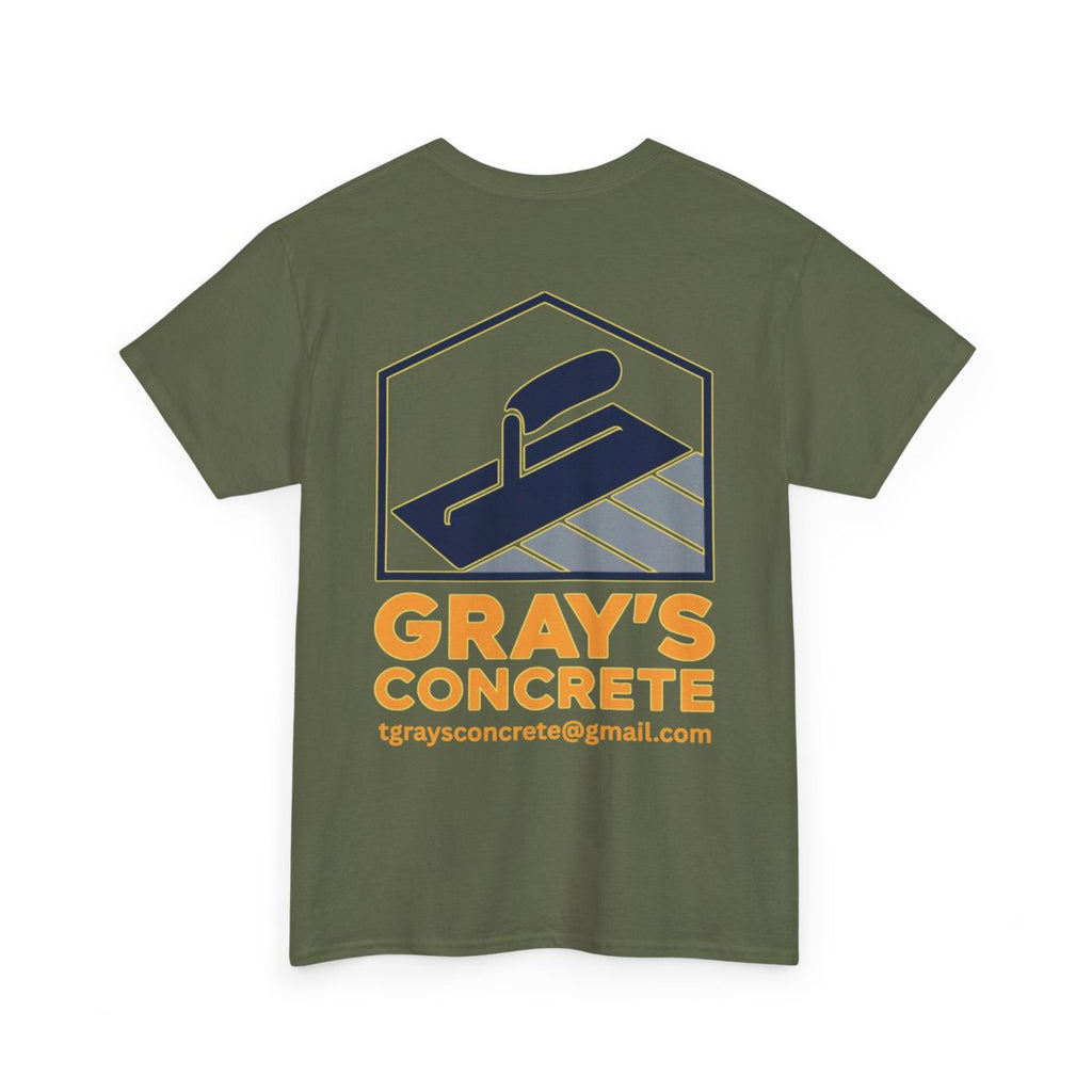 Personalized Concrete Construction Shirt, Custom Logo Tee, Heavy Cotton Workwear, Durable T-Shirt, Personalized Crew, Gift for Builders, Custom