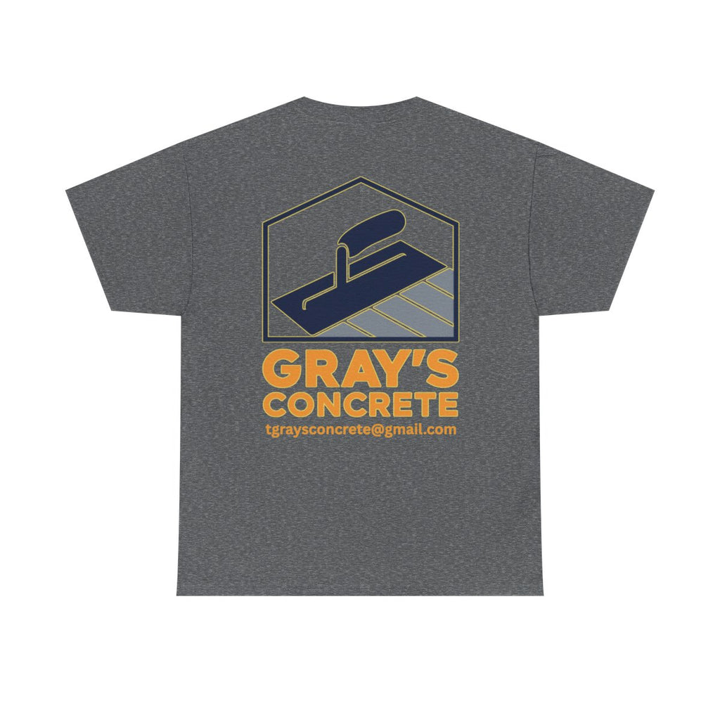 Personalized Concrete Construction Shirt, Custom Logo Tee, Heavy Cotton Workwear, Durable T-Shirt, Personalized Crew, Gift for Builders, Custom