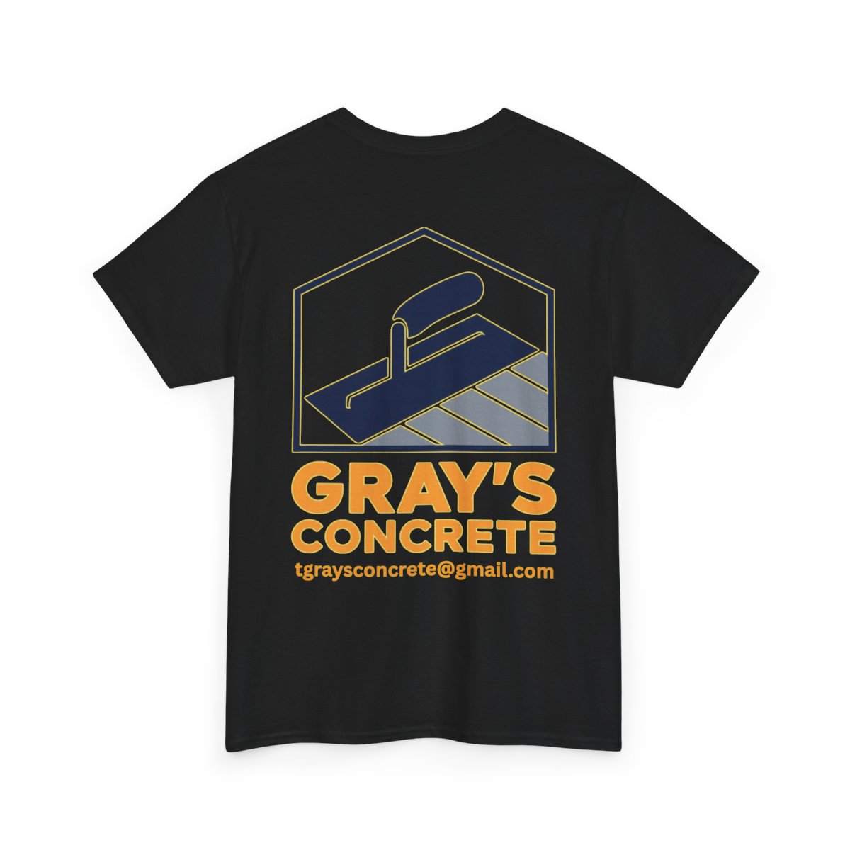 Personalized Concrete Construction Shirt, Custom Logo Tee, Heavy Cotton Workwear, Durable T-Shirt, Personalized Crew, Gift for Builders, Custom