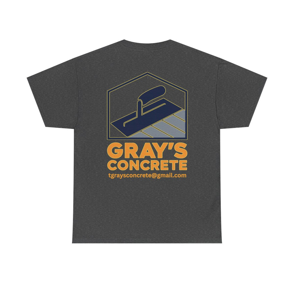 Personalized Concrete Construction Shirt, Custom Logo Tee, Heavy Cotton Workwear, Durable T-Shirt, Personalized Crew, Gift for Builders, Custom