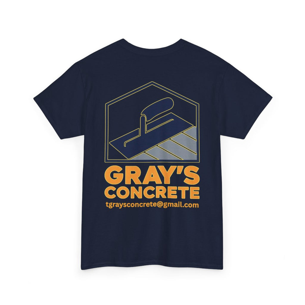 Personalized Concrete Construction Shirt, Custom Logo Tee, Heavy Cotton Workwear, Durable T-Shirt, Personalized Crew, Gift for Builders, Custom