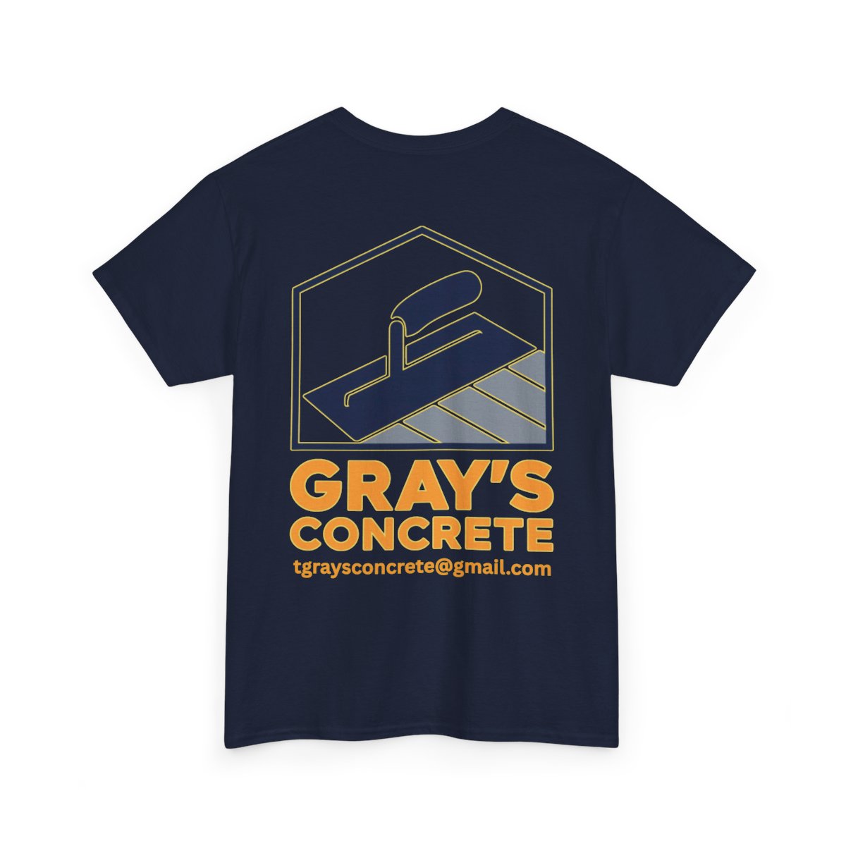 Personalized Concrete Construction Shirt, Custom Logo Tee, Heavy Cotton Workwear, Durable T-Shirt, Personalized Crew, Gift for Builders, Custom