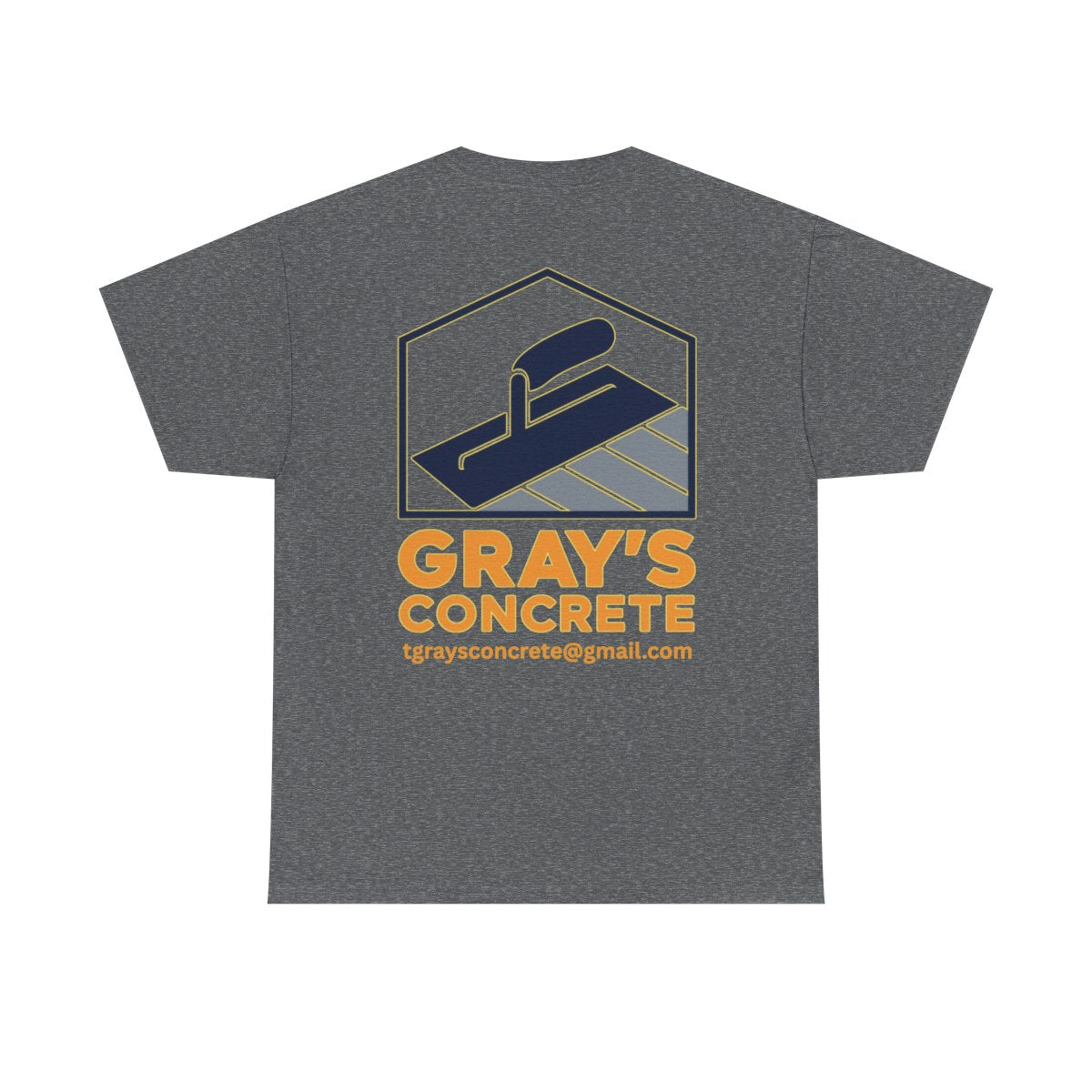 Personalized Concrete Construction Shirt, Custom Logo Tee, Heavy Cotton Workwear, Durable T-Shirt, Personalized Crew, Gift for Builders, Custom