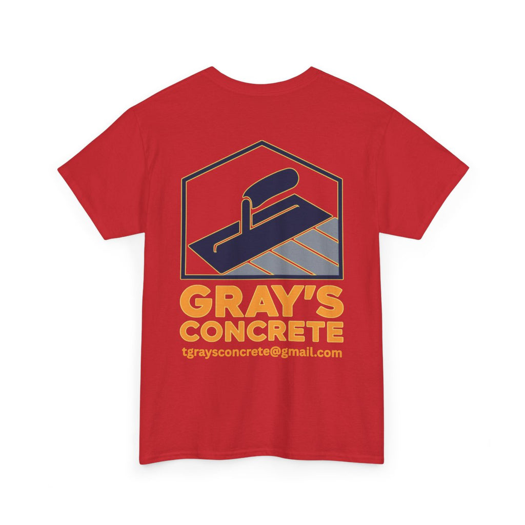 Personalized Concrete Construction Shirt, Custom Logo Tee, Heavy Cotton Workwear, Durable T-Shirt, Personalized Crew, Gift for Builders, Custom