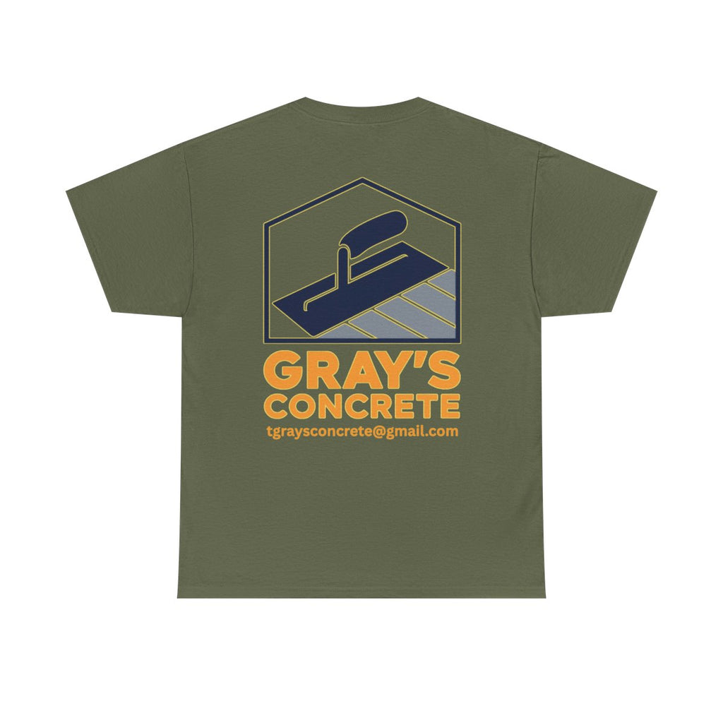 Personalized Concrete Construction Shirt, Custom Logo Tee, Heavy Cotton Workwear, Durable T-Shirt, Personalized Crew, Gift for Builders, Custom