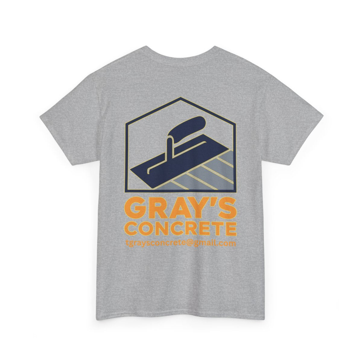 Personalized Concrete Construction Shirt, Custom Logo Tee, Heavy Cotton Workwear, Durable T-Shirt, Personalized Crew, Gift for Builders, Custom