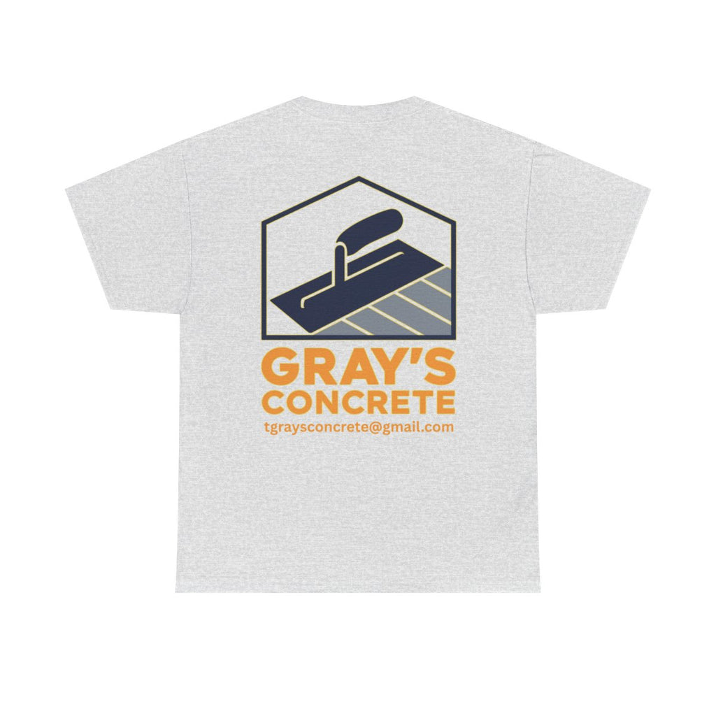 Personalized Concrete Construction Shirt, Custom Logo Tee, Heavy Cotton Workwear, Durable T-Shirt, Personalized Crew, Gift for Builders, Custom