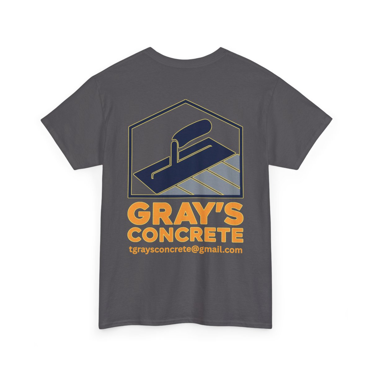 Personalized Concrete Construction Shirt, Custom Logo Tee, Heavy Cotton Workwear, Durable T-Shirt, Personalized Crew, Gift for Builders, Custom
