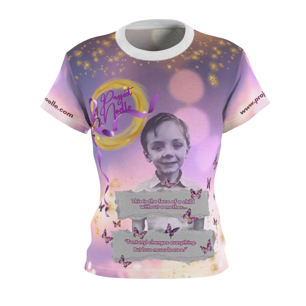 Women's Cut & Sew Tee (AOP) PROJECT NOELLE DESIGN