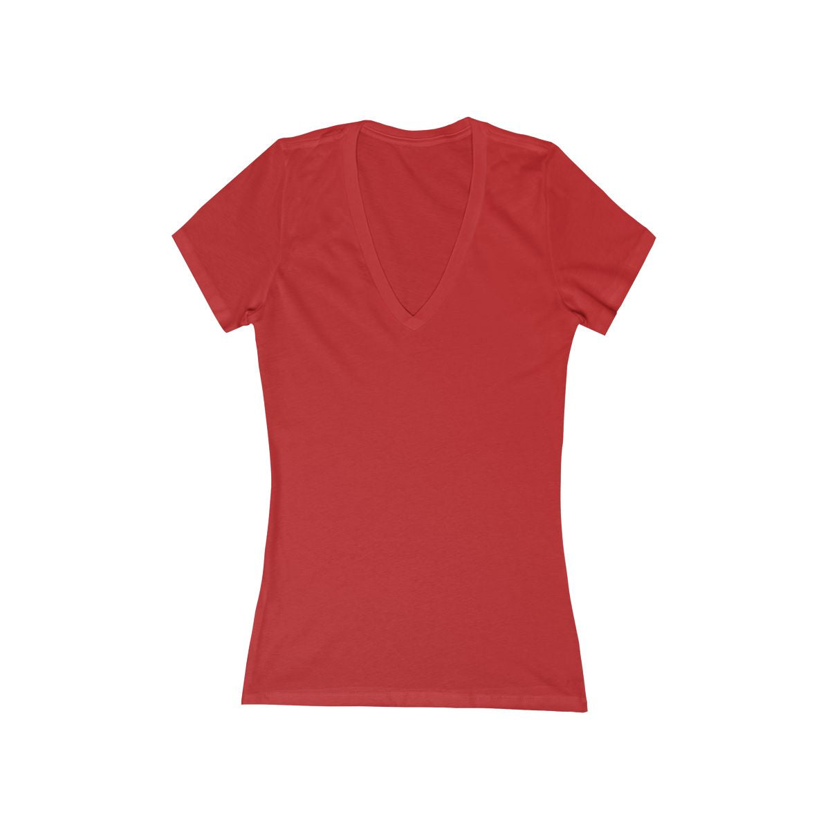 Custom Women's V-Neck T-Shirt, Graphic Tee for Gifts, Slim Fit Casual Top, Deep V-Neck Style, Stylish Comfortable Wear