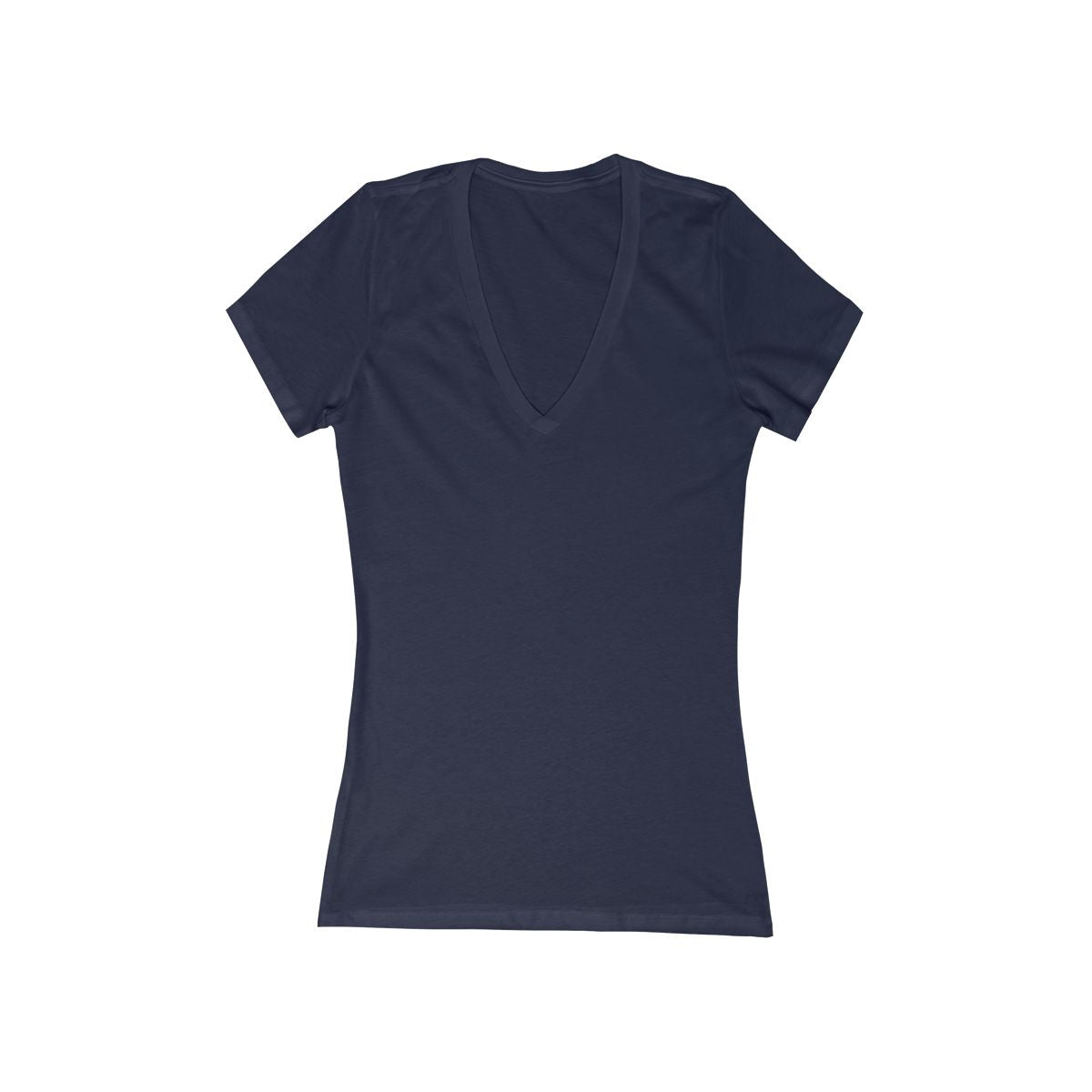 Custom Women's V-Neck T-Shirt, Graphic Tee for Gifts, Slim Fit Casual Top, Deep V-Neck Style, Stylish Comfortable Wear