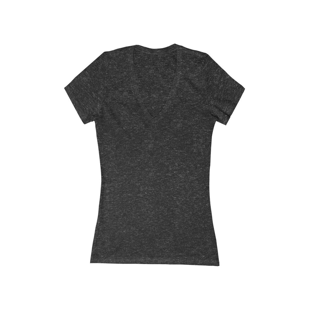 Custom Women's V-Neck T-Shirt, Graphic Tee for Gifts, Slim Fit Casual Top, Deep V-Neck Style, Stylish Comfortable Wear