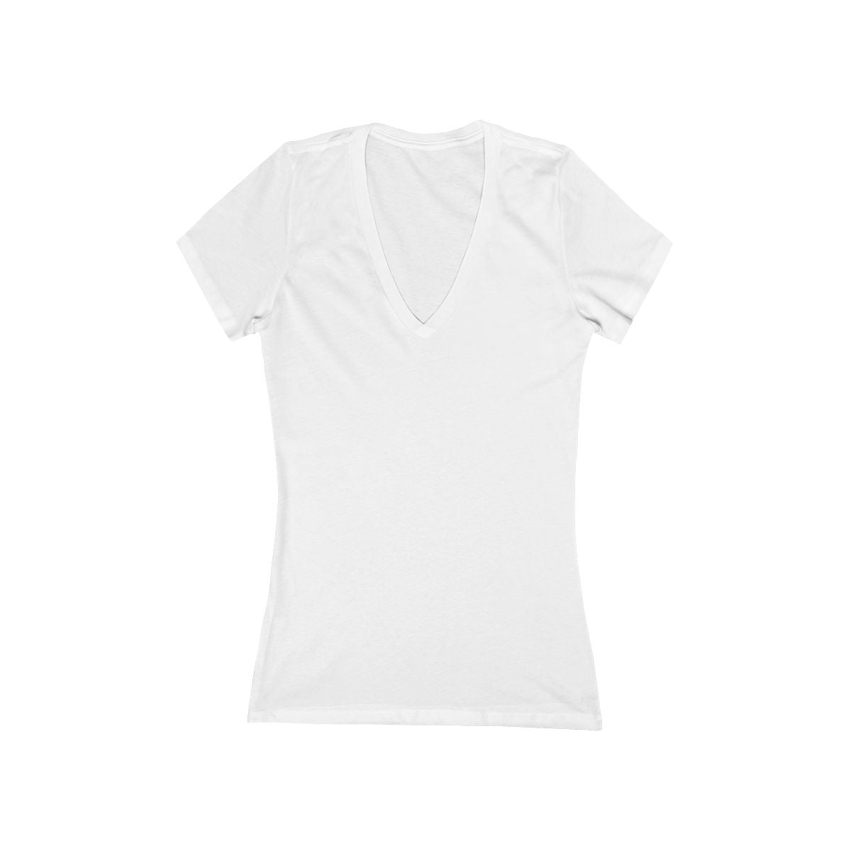 Custom Women's V-Neck T-Shirt, Graphic Tee for Gifts, Slim Fit Casual Top, Deep V-Neck Style, Stylish Comfortable Wear