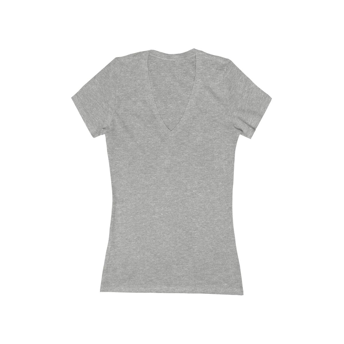 Custom Women's V-Neck T-Shirt, Graphic Tee for Gifts, Slim Fit Casual Top, Deep V-Neck Style, Stylish Comfortable Wear